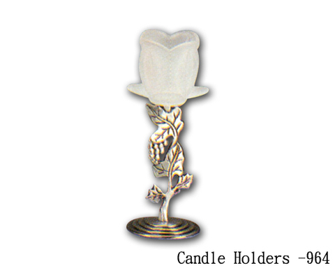 大鬱金香玻璃燭台